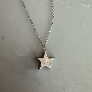 Silver Star Pendant Necklace